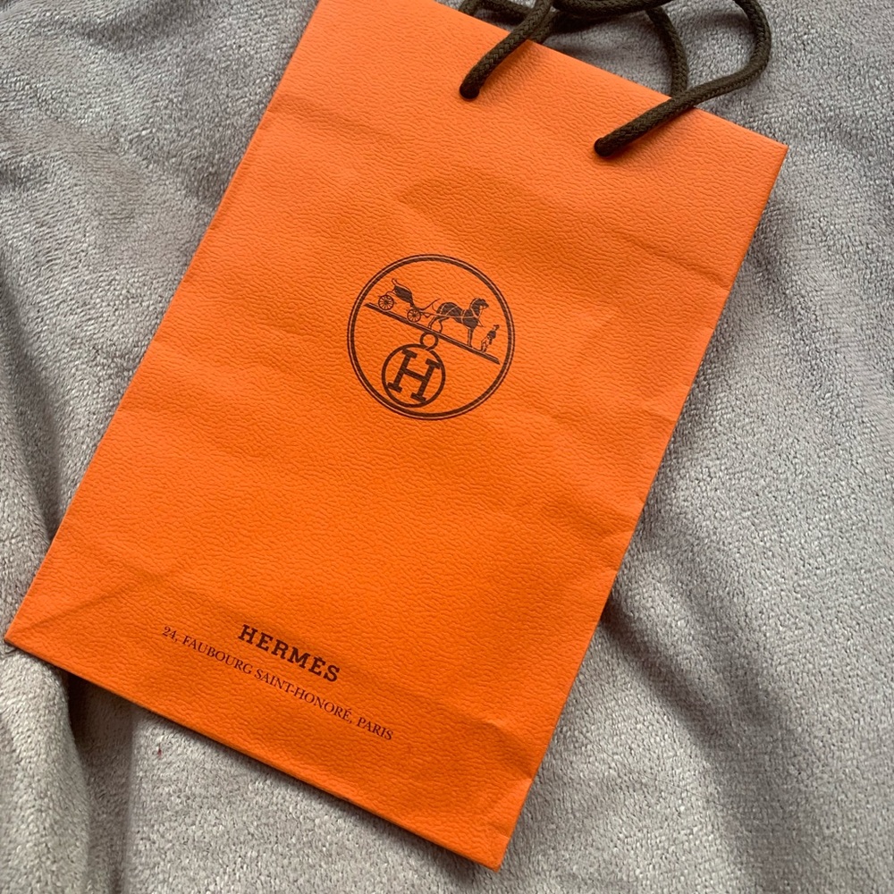 (HERMES) Shopping bag and box